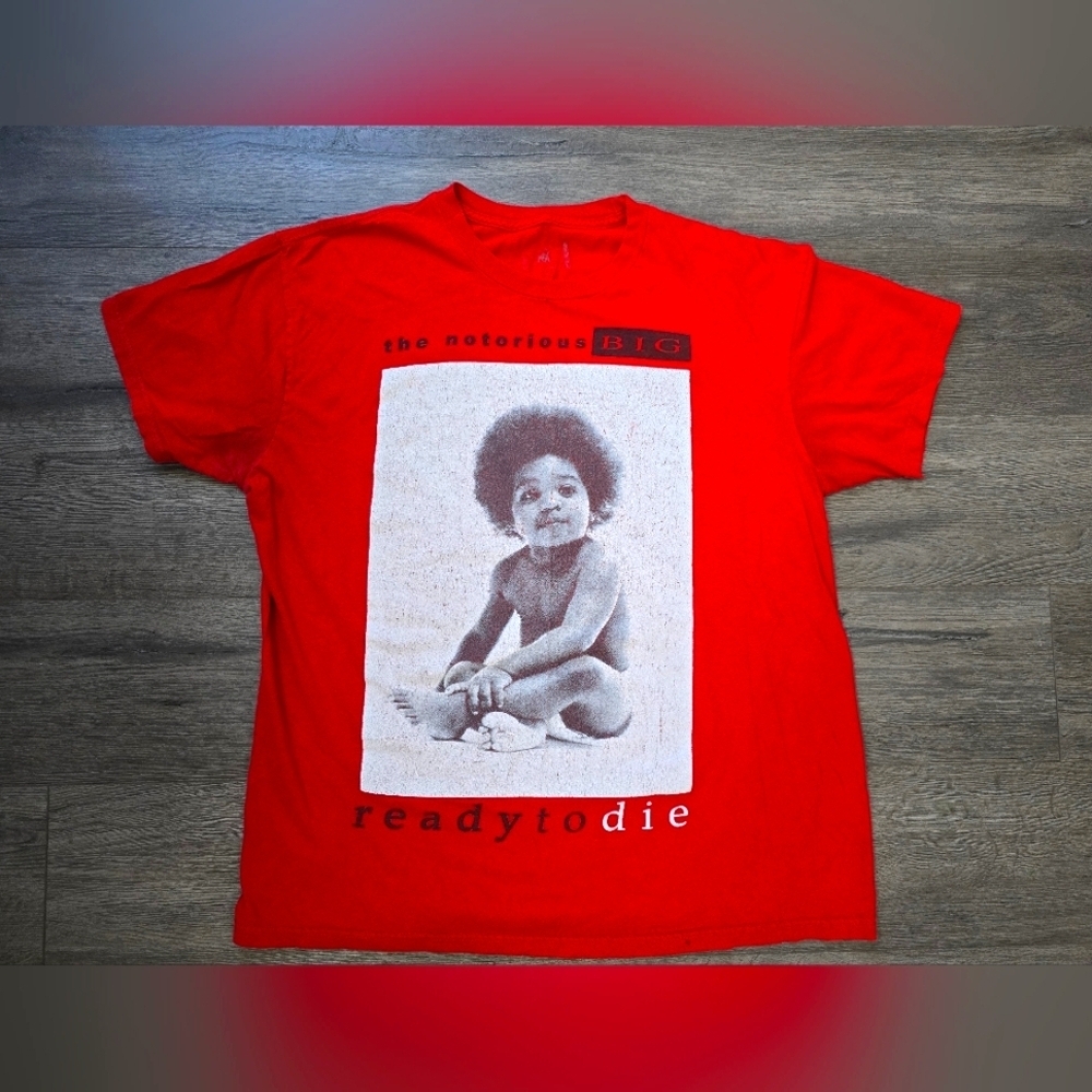 The Notorious BIG Ready To Die Tee XL Unisex Red